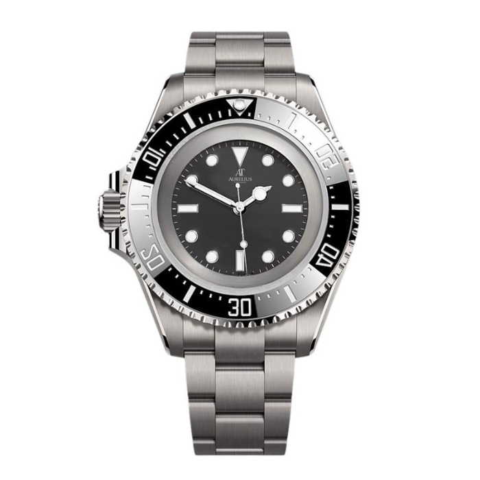 Deep Diver 50 – Black Dial | Steel Bracelet & Black Dive Bezel