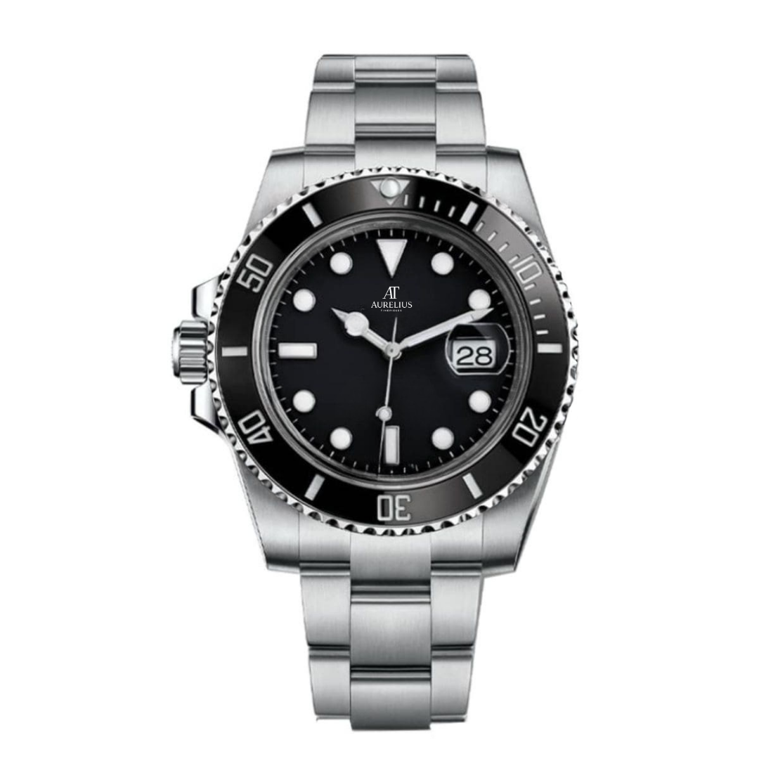 Diver 40 – Black Dial | Steel Bracelet & Ceramic Bezel
