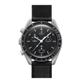 Chronograph 42 – Black Dial | Matte Grey Case & Black Fabric Strap & Tachymeter Bezel