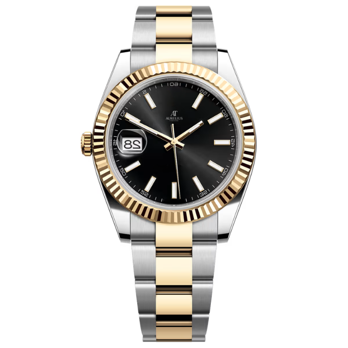 Classic 41 – Champagne Dial | Steel & Gold Tone Bracelet