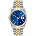 Classic 36 – Blue Dial | Steel & Gold Tone Bracelet & Fluted Bezel